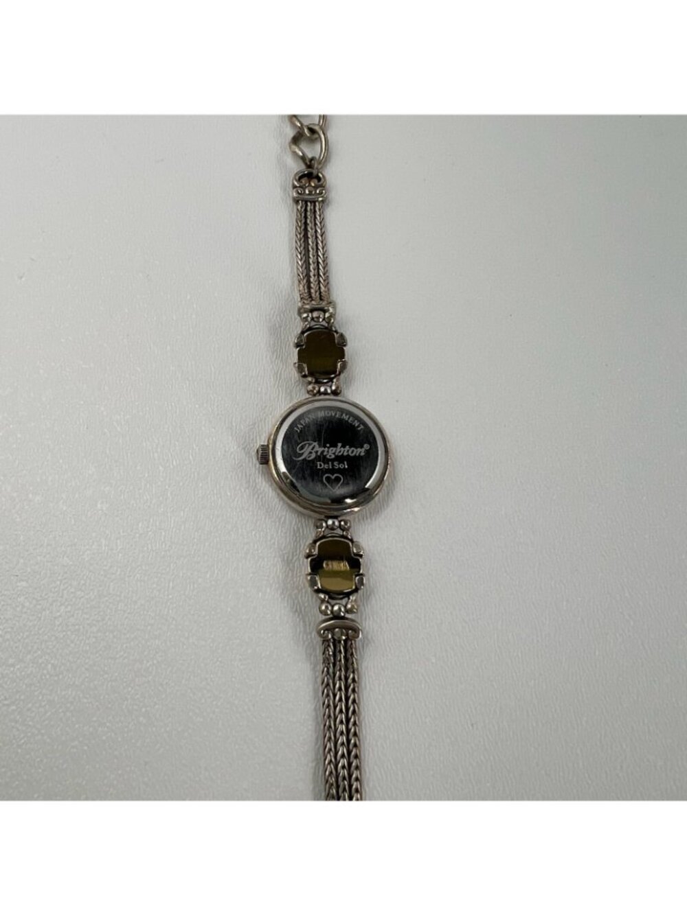 Brighton Del Sol Womens Watch Toggle Clasp Japan Movement Two Tone Silver Gold - Picture 7 of 11